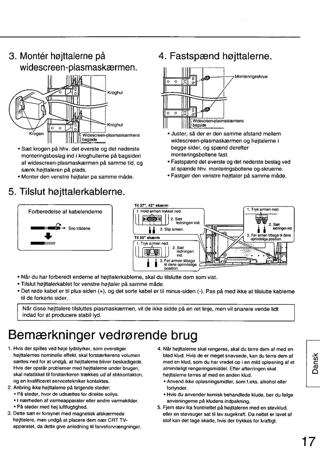 Panasonic TY-SP37P4-K, TY-SP42PM3, TY-SP50PHD3, TY-SP37P4-S, TY-SP50PH3, SP42PWD3 manual 