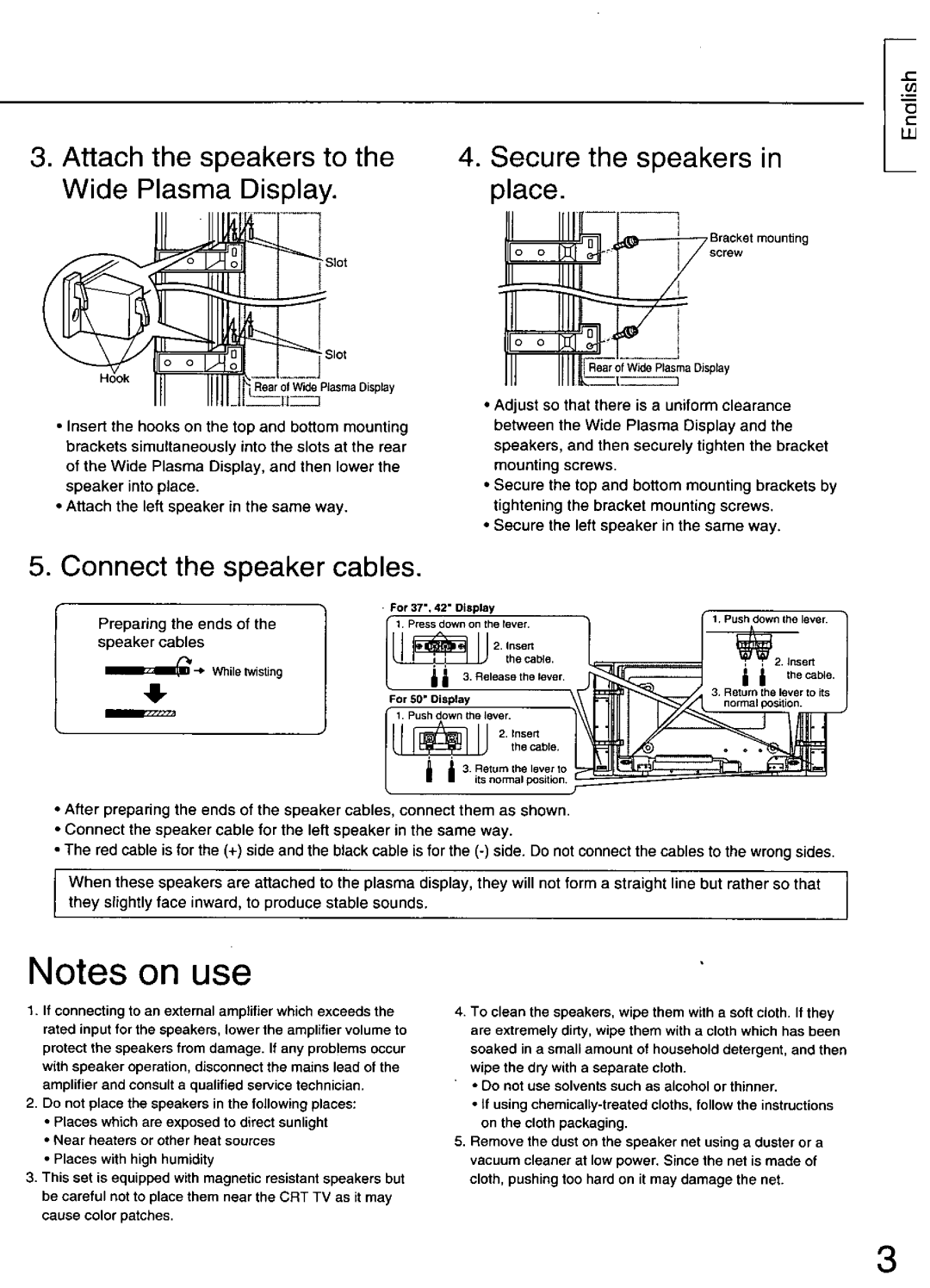 Panasonic TY-SP50PH3, TY-SP42PM3, TY-SP50PHD3, TY-SP37P4-S, SP42PWD3, TY-SP37P4-K manual 