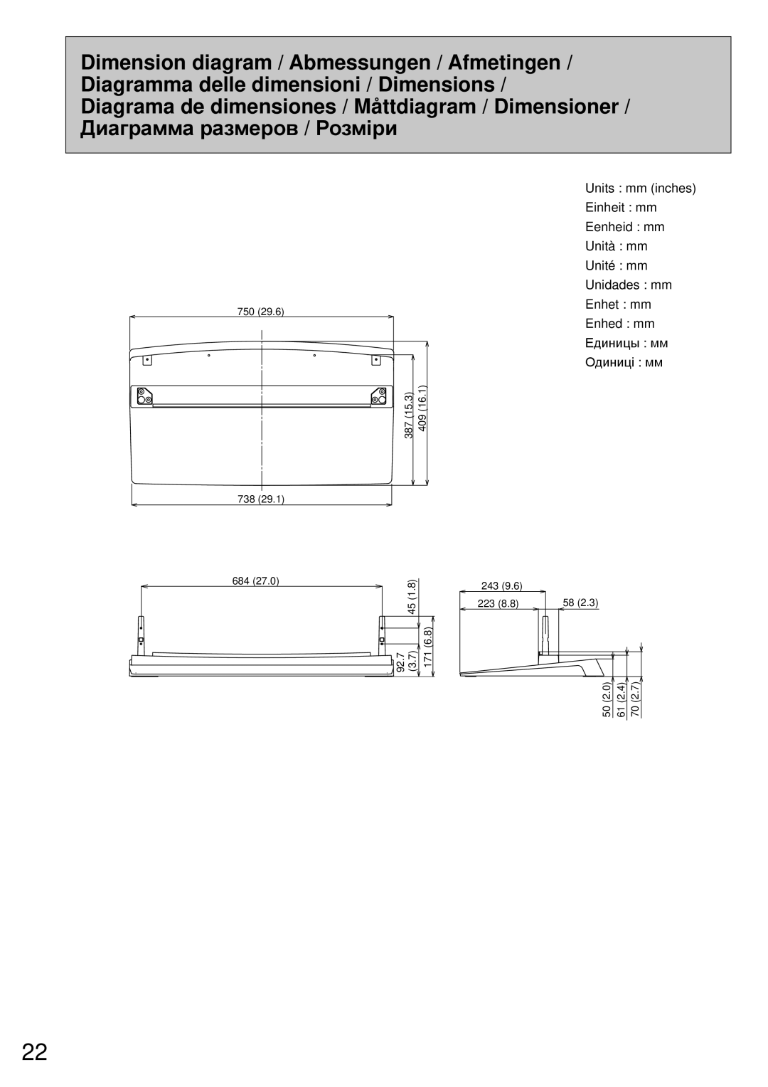 Panasonic TY-ST50VX100 installation instructions 750 387 409 