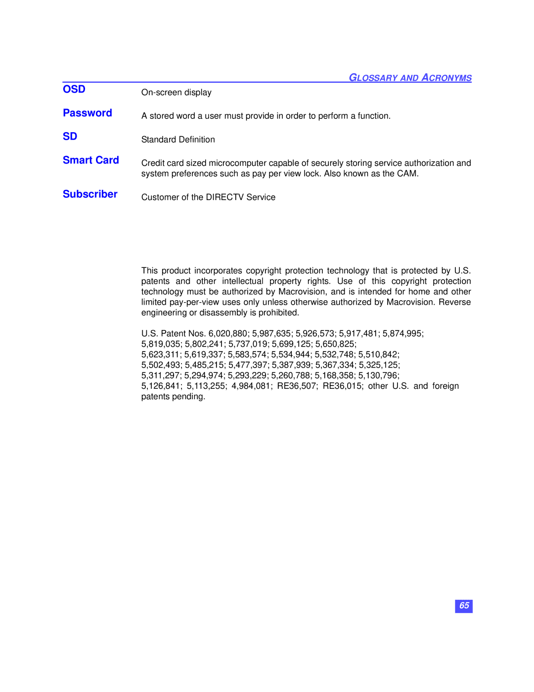 Panasonic TZ-DBS01 operating instructions Password, Smart Card, Subscriber 