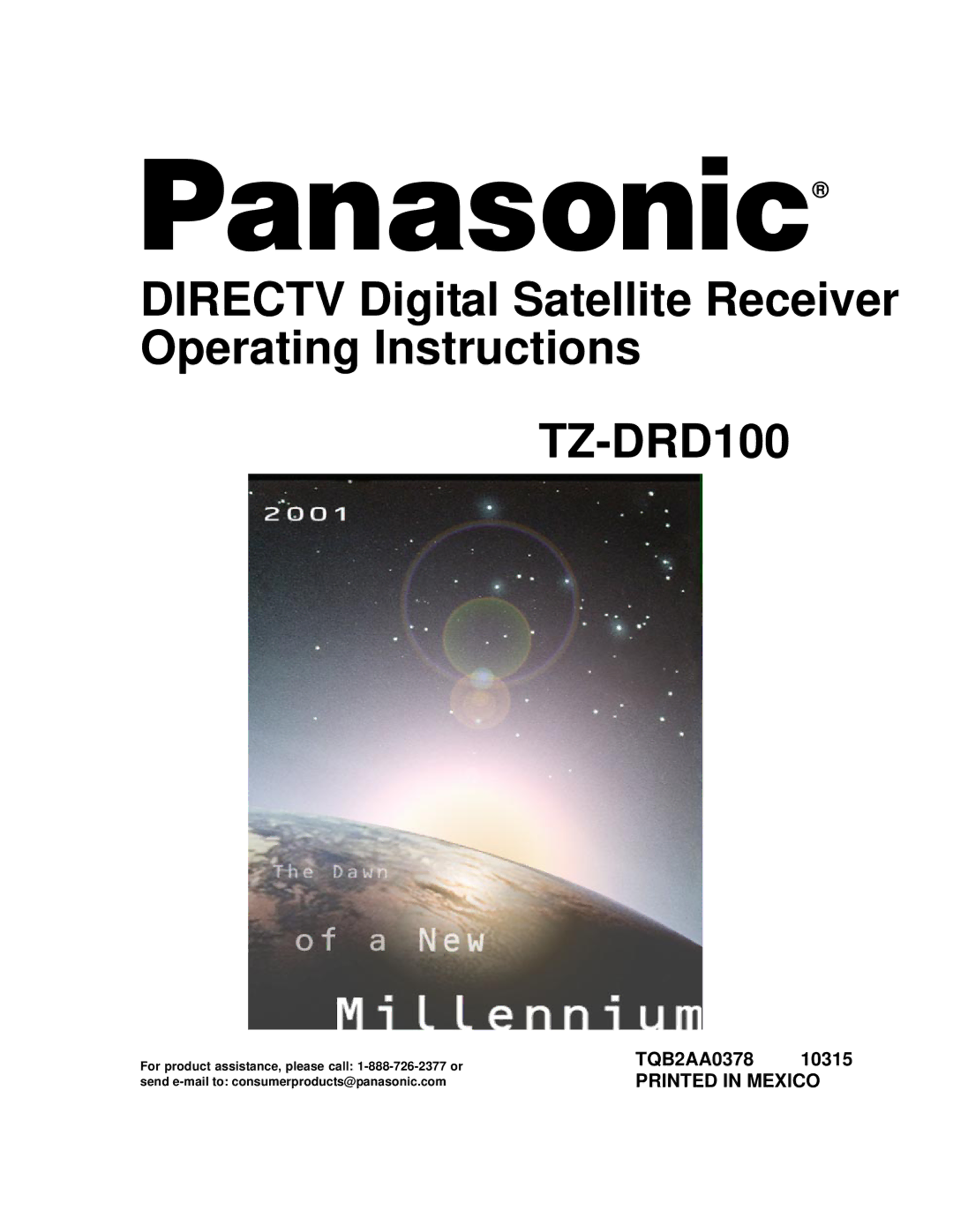 Panasonic TZ-DRD100 operating instructions 