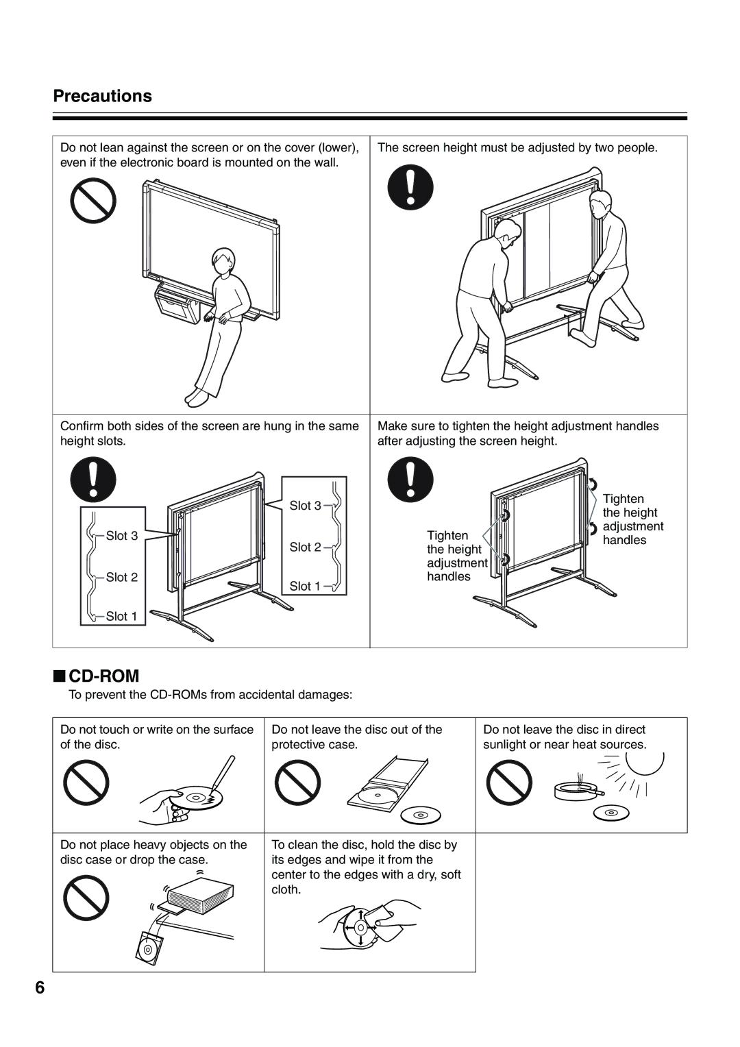 Panasonic UB-5315 installation manual Precautions, Cd-Rom 