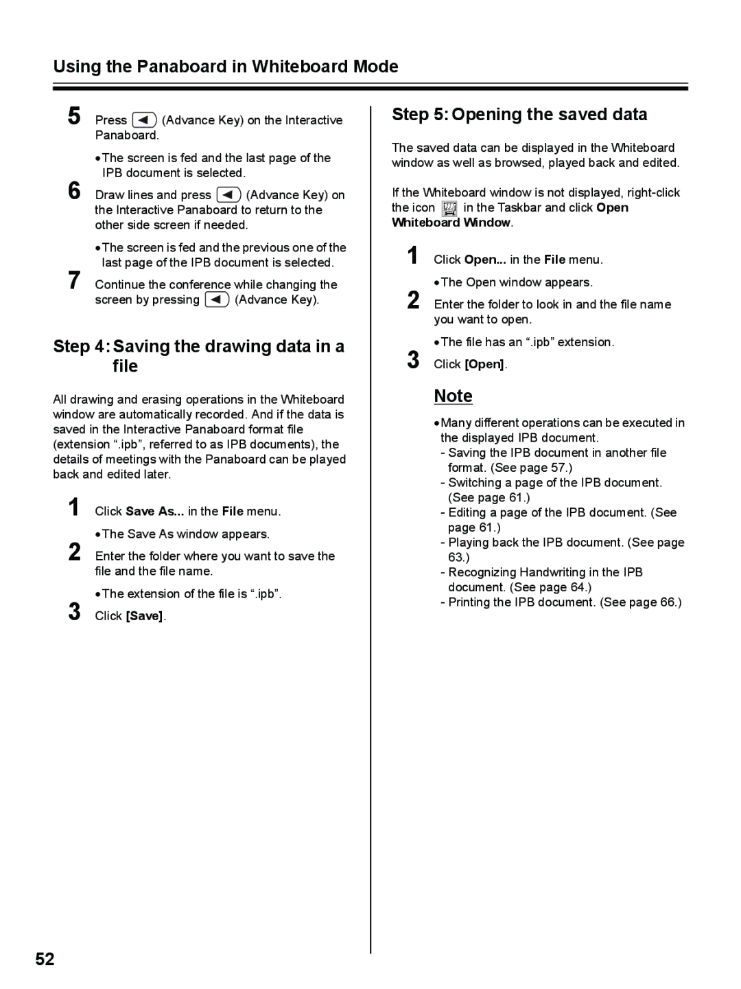 Panasonic UB-8325 operating instructions Saving the drawing data in a file, Opening the saved data 