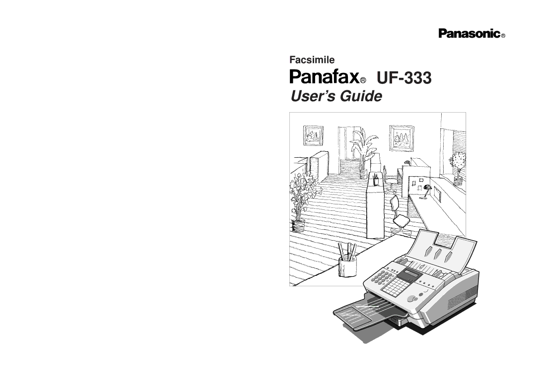 Panasonic UF-333 manual 