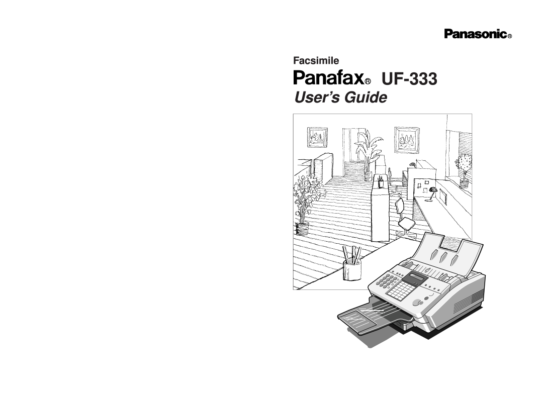 Panasonic UF-333 manual User’s Guide, Facsimile 