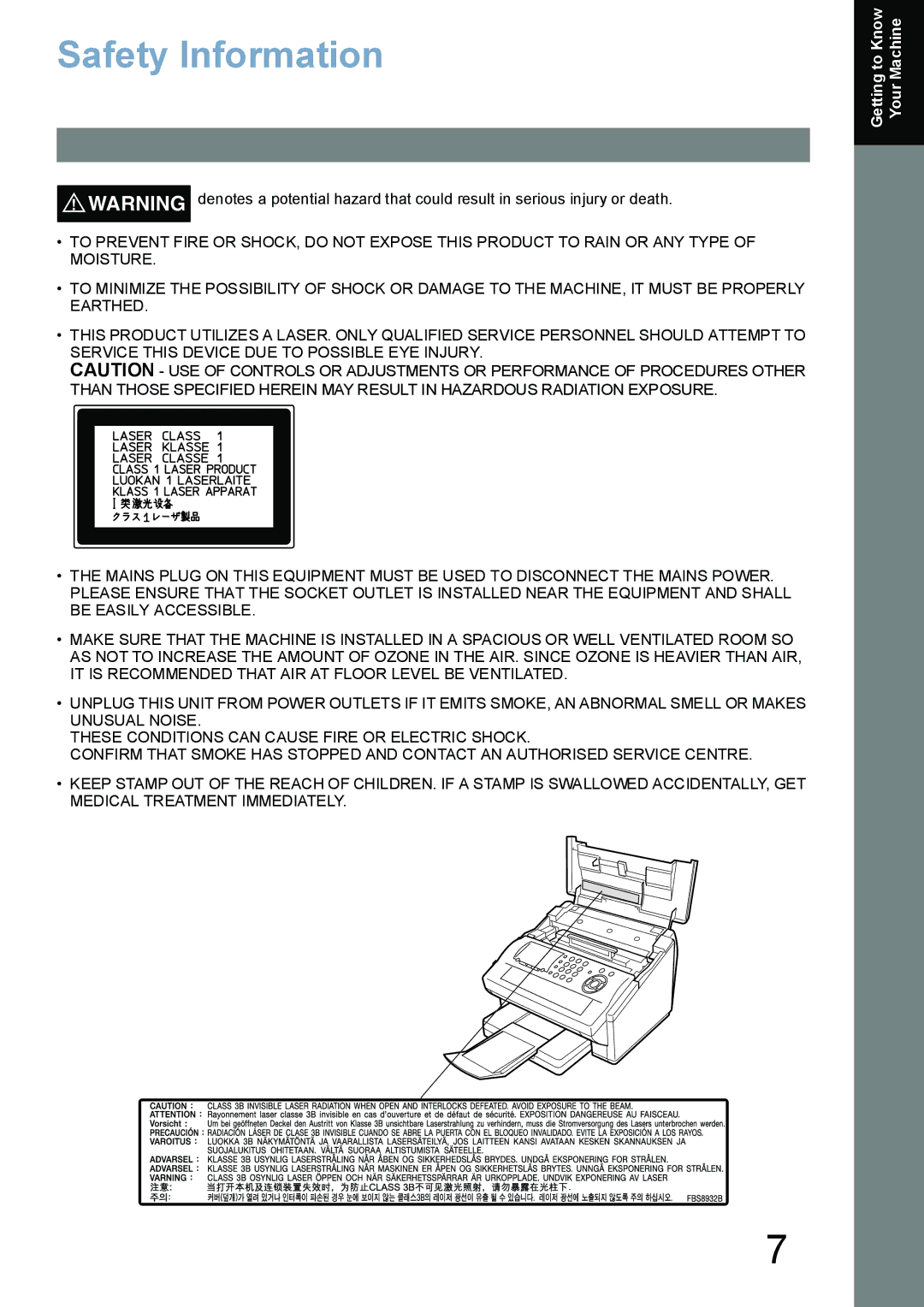 Panasonic UF-5100, UF-6100 appendix Safety Information 