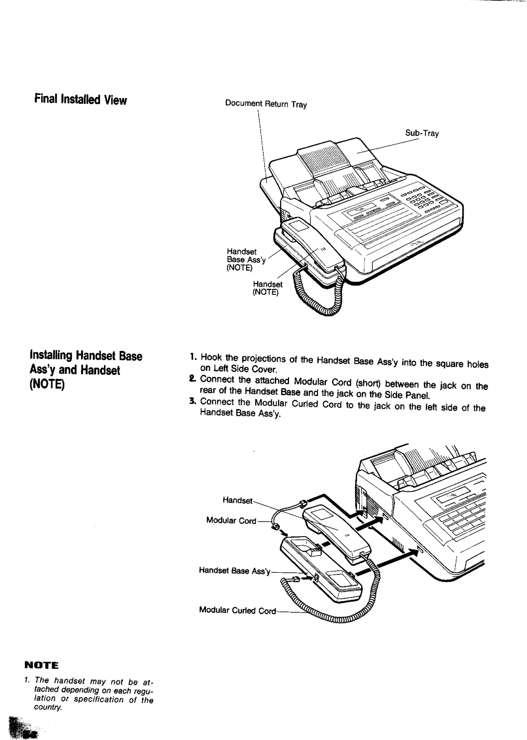 Panasonic UF-650 manual 