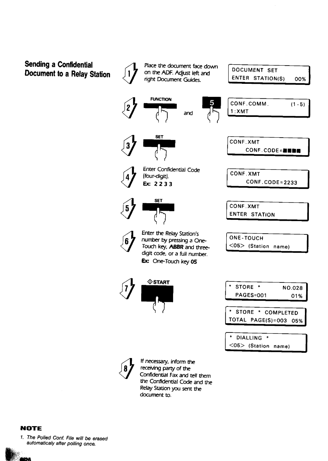 Panasonic UF-650 manual 