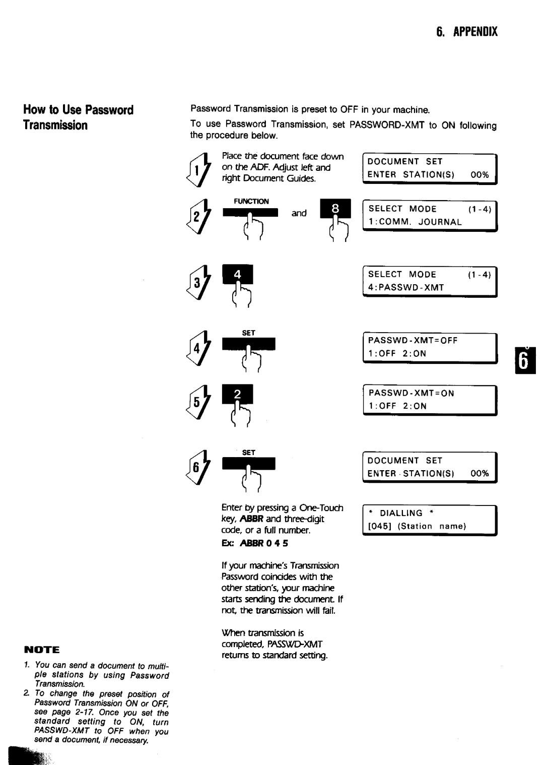 Panasonic UF-650 manual 