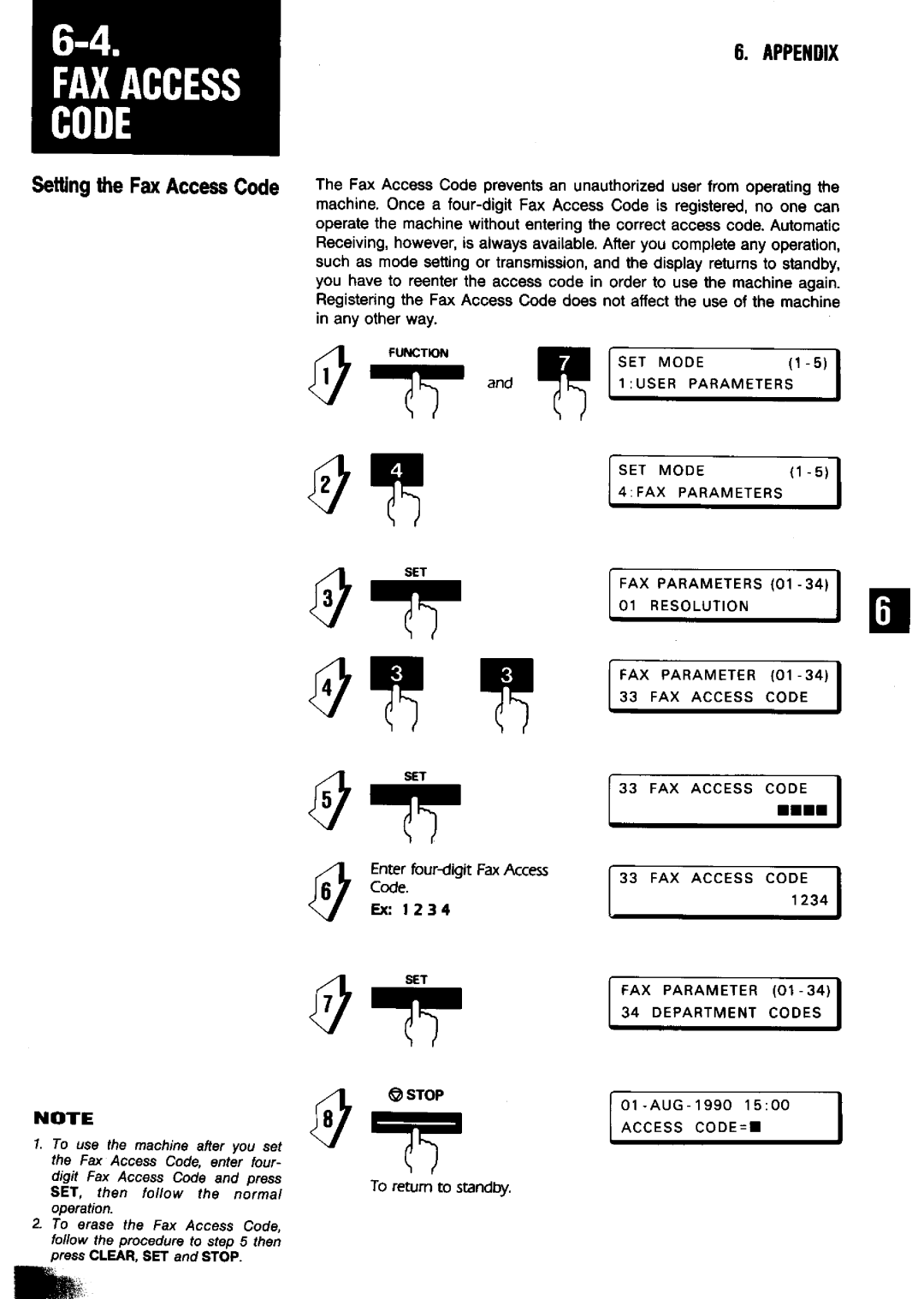 Panasonic UF-650 manual 