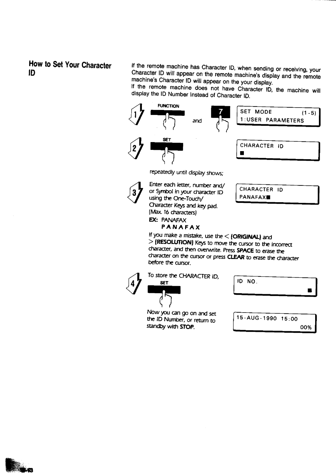 Panasonic UF-650 manual 