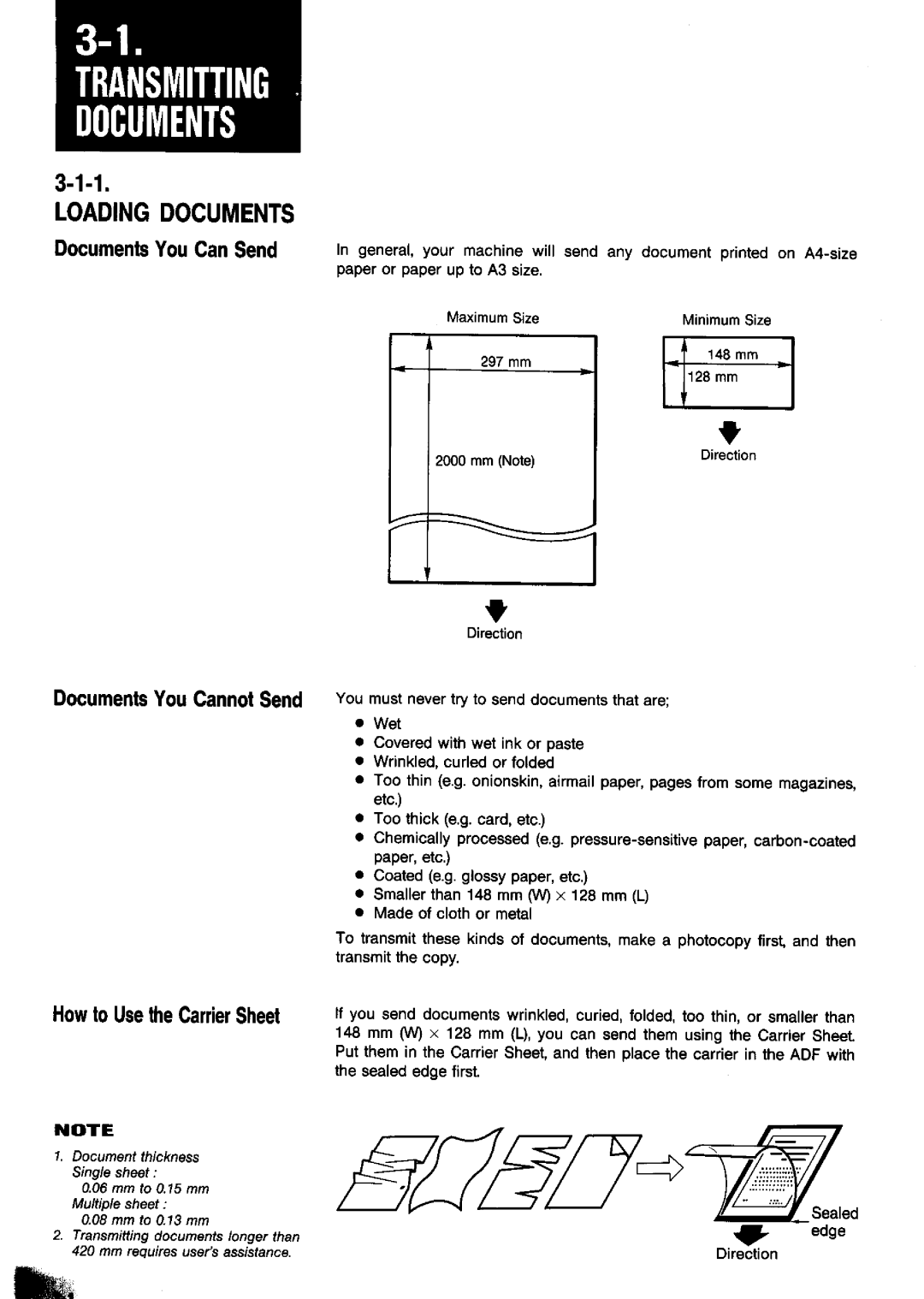 Panasonic UF-650 manual 