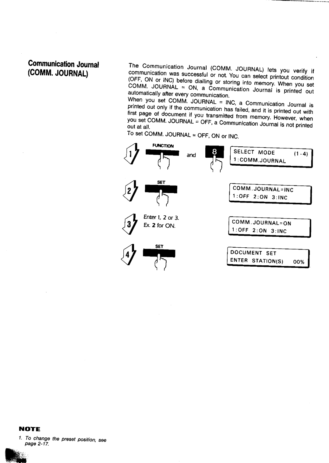 Panasonic UF-650 manual 