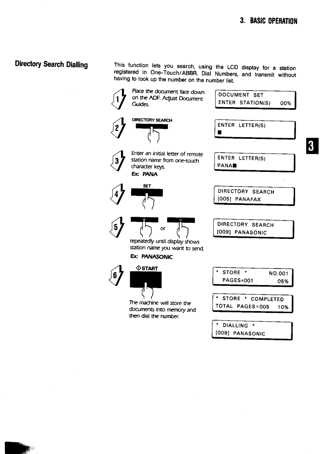 Panasonic UF-650 manual 