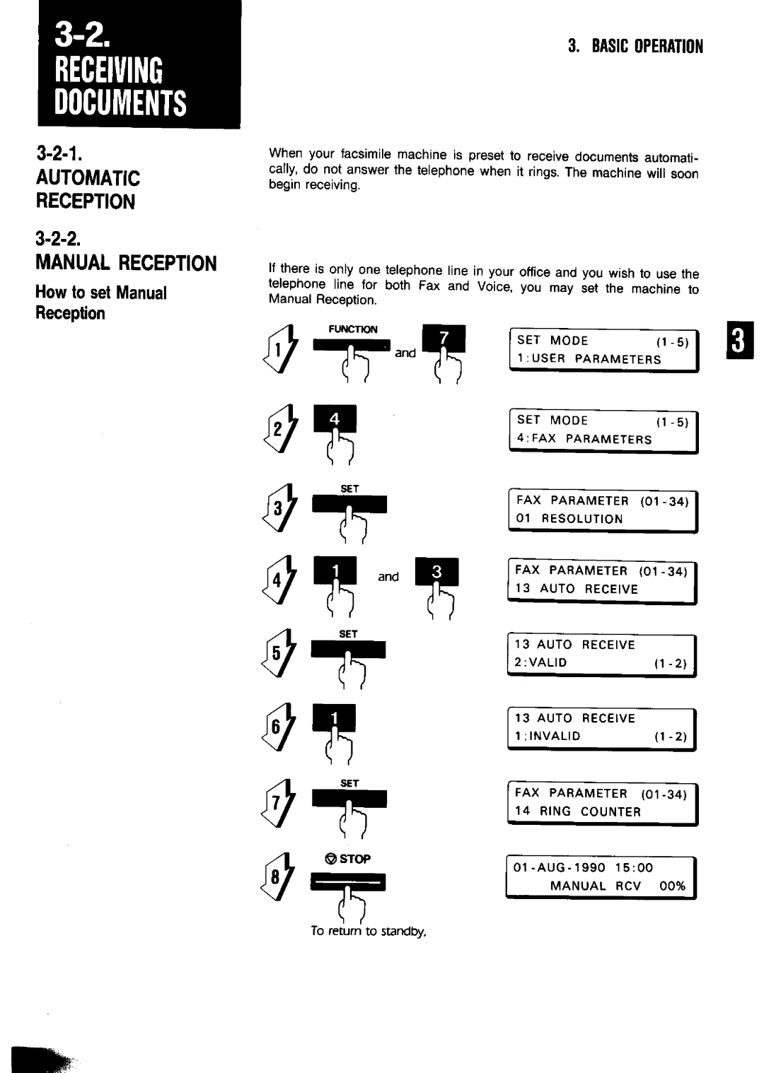 Panasonic UF-650 manual 