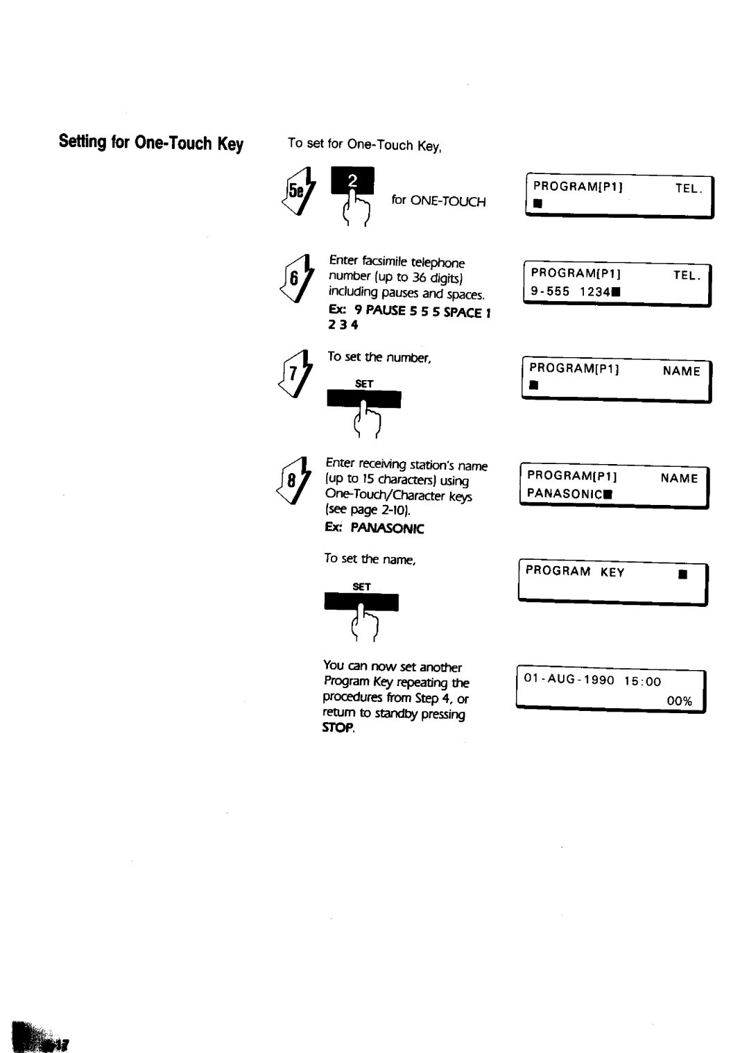 Panasonic UF-650 manual 