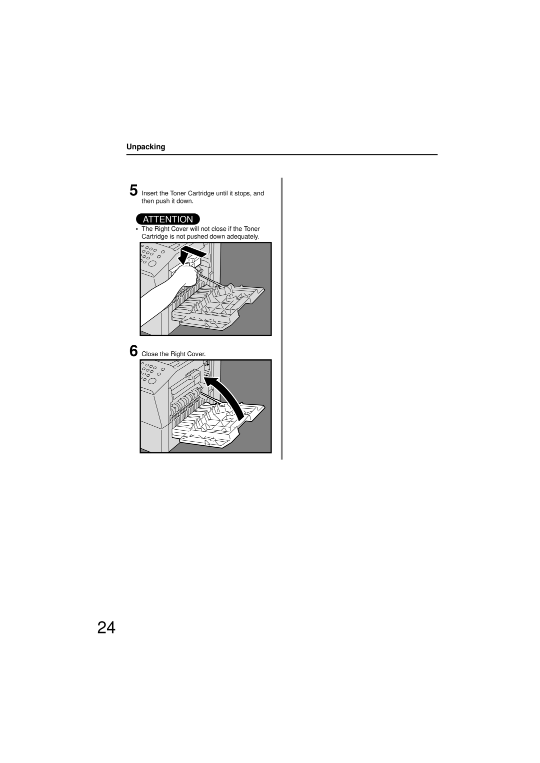 Panasonic UF-7200 manual Unpacking 