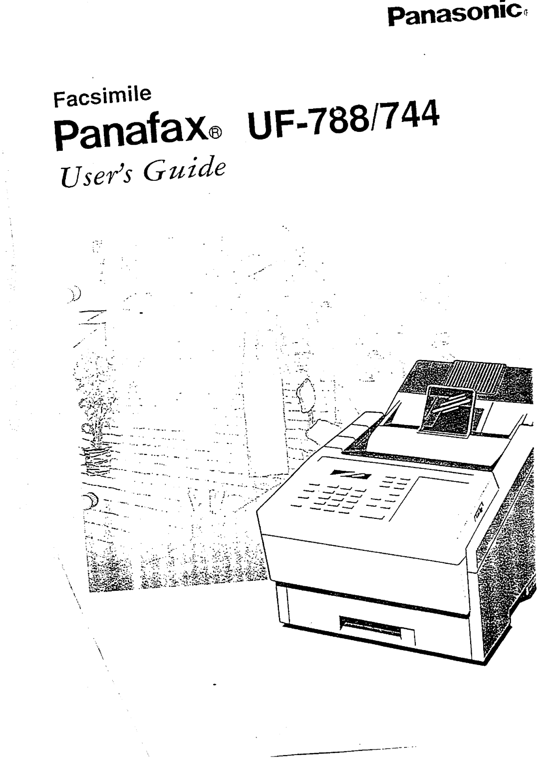 Panasonic UF-744 manual 