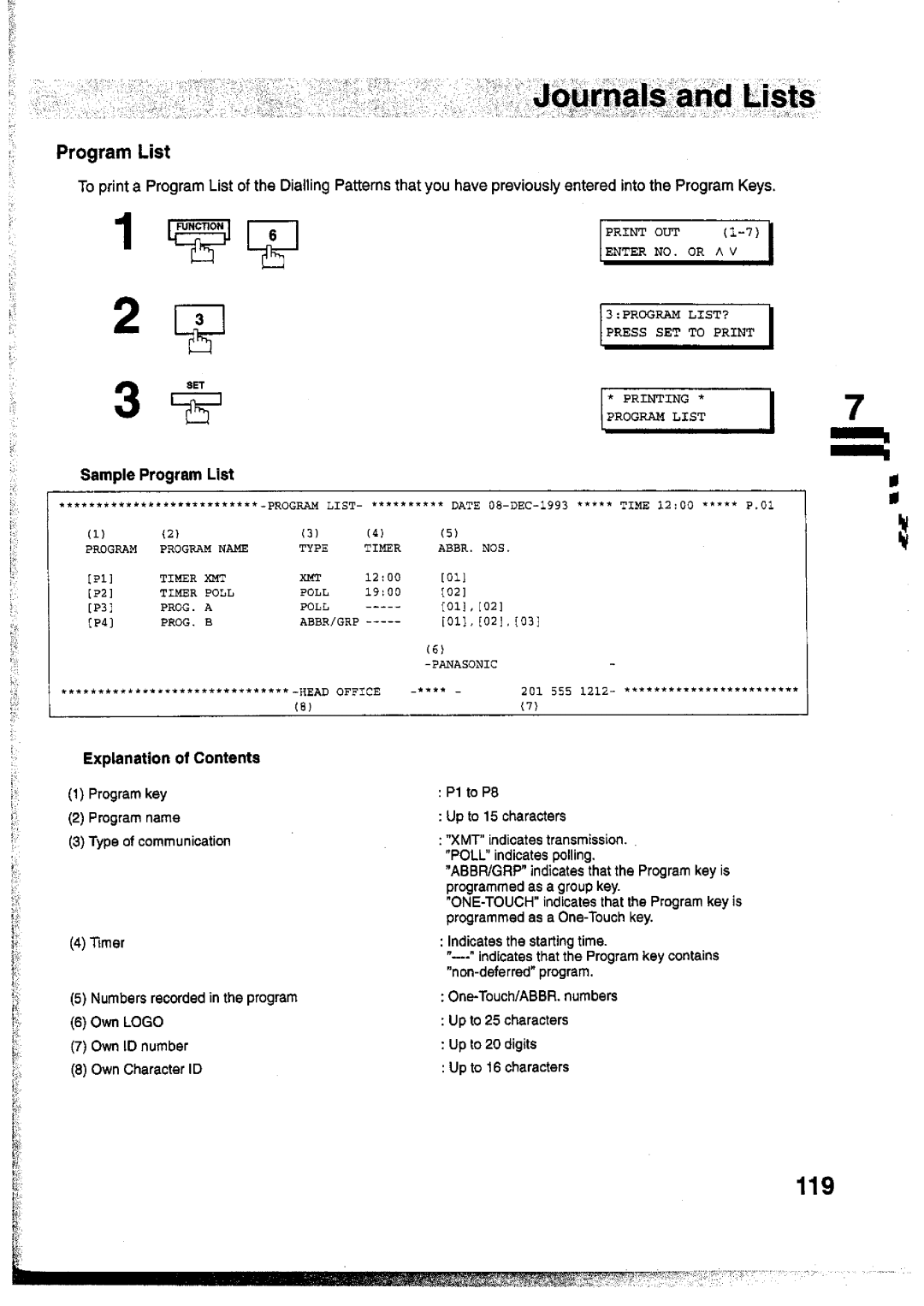 Panasonic UF-755 manual 