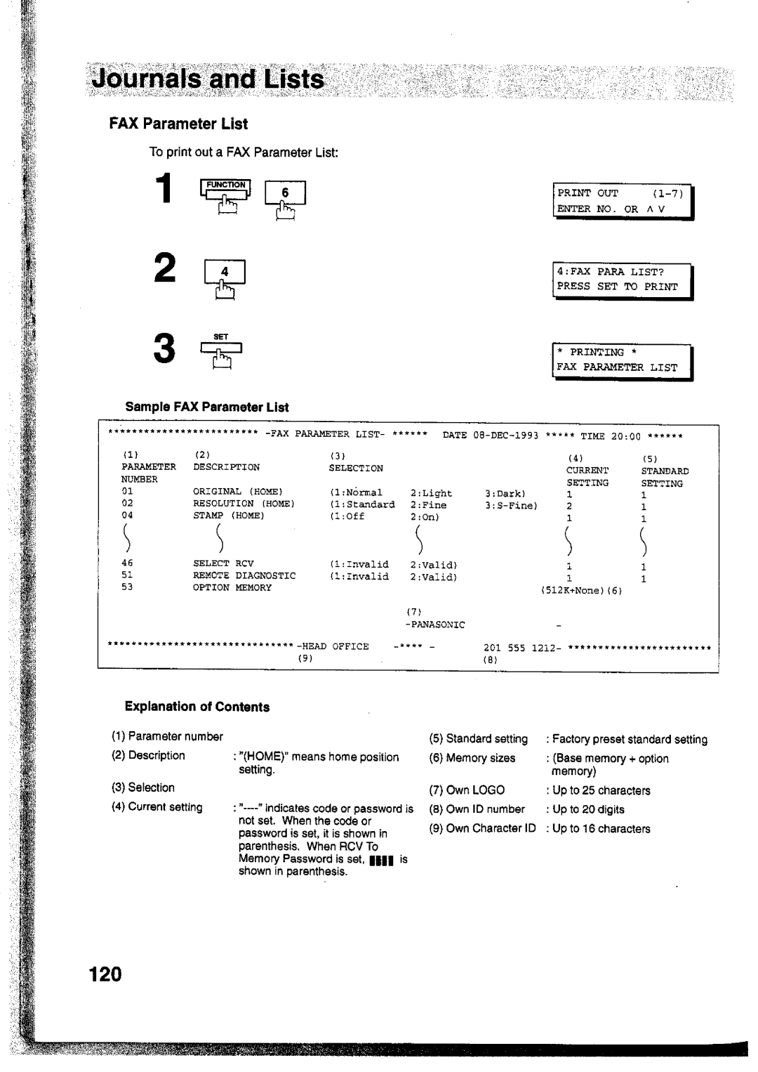 Panasonic UF-755 manual 