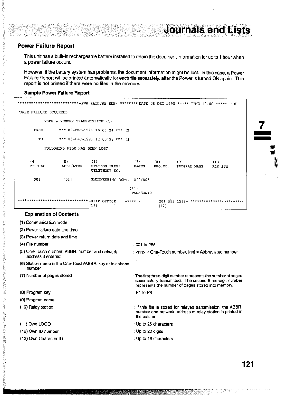 Panasonic UF-755 manual 