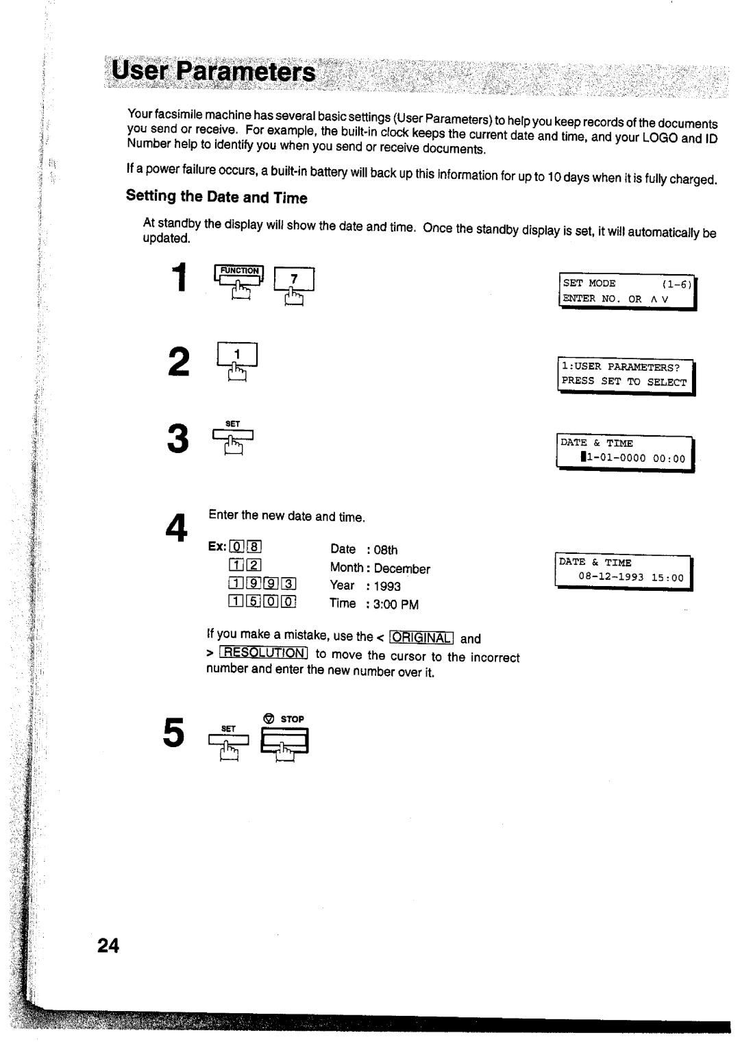 Panasonic UF-755 manual 