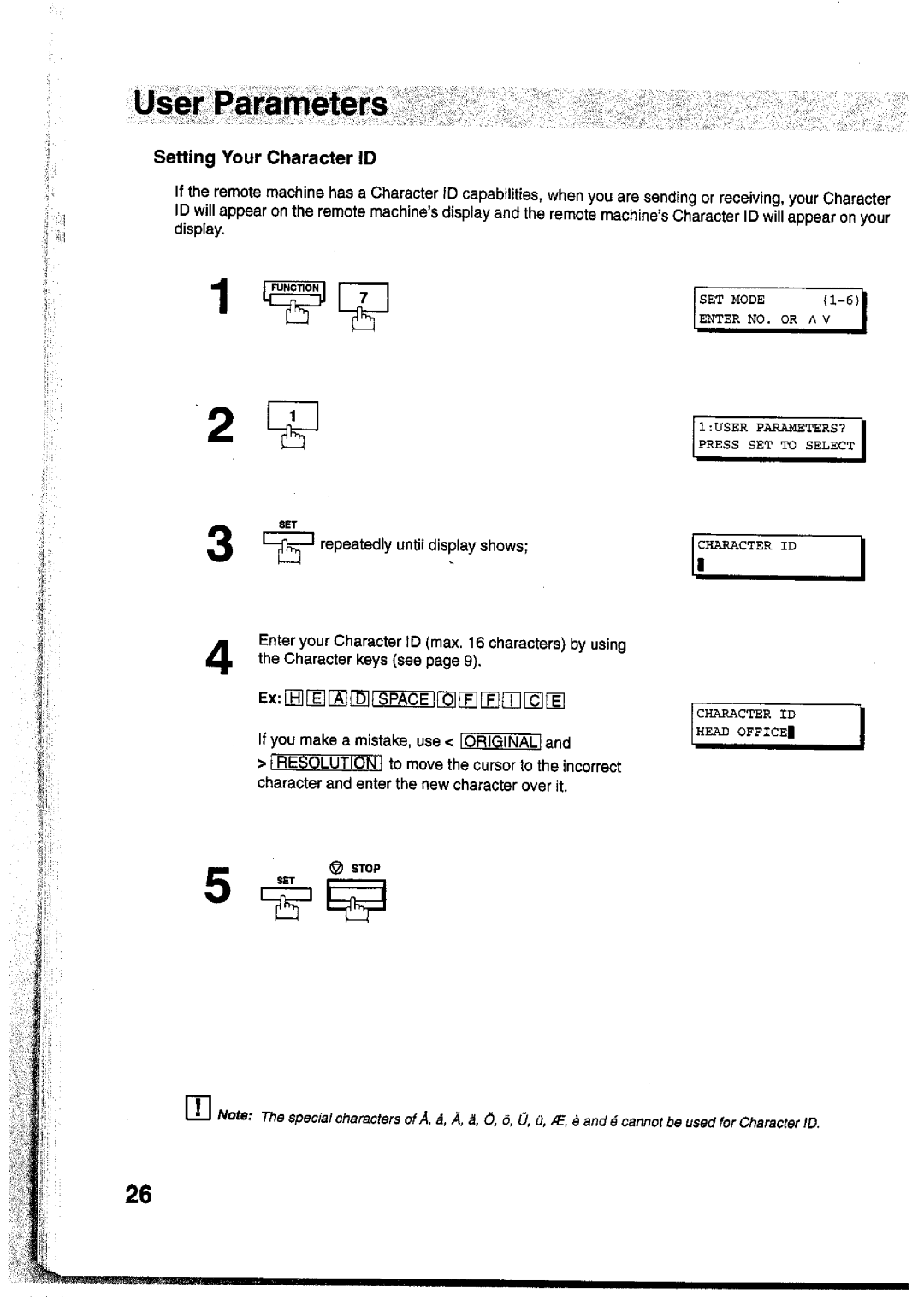 Panasonic UF-755 manual 