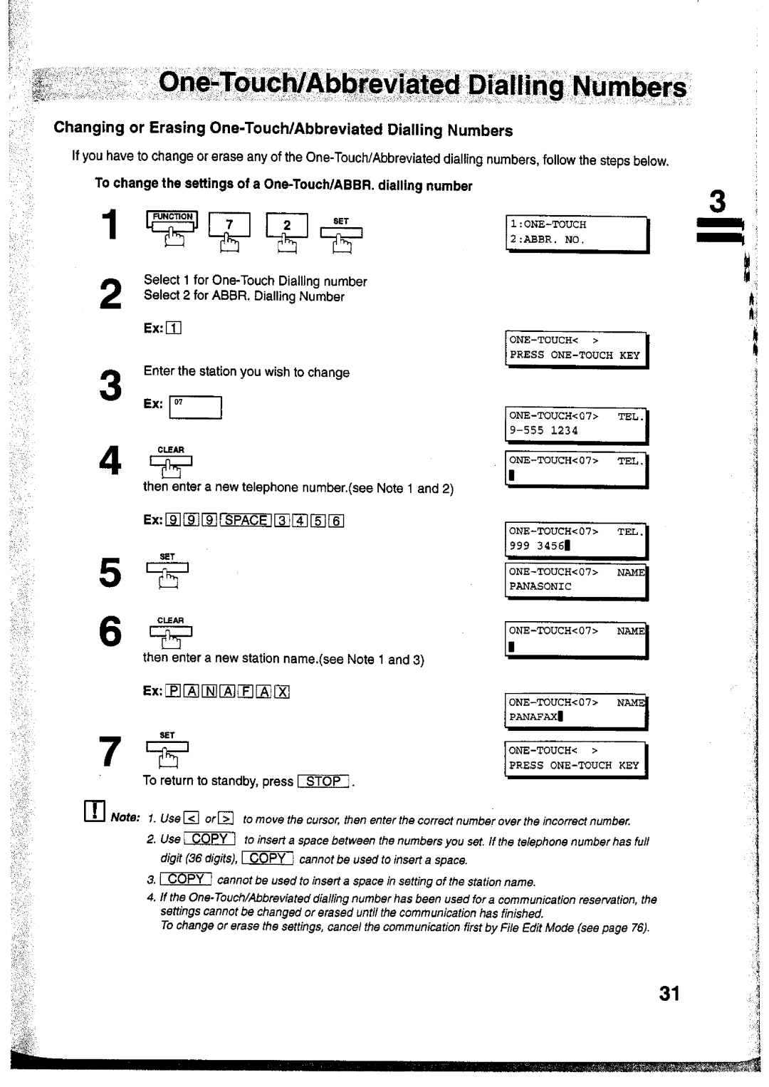 Panasonic UF-755 manual 