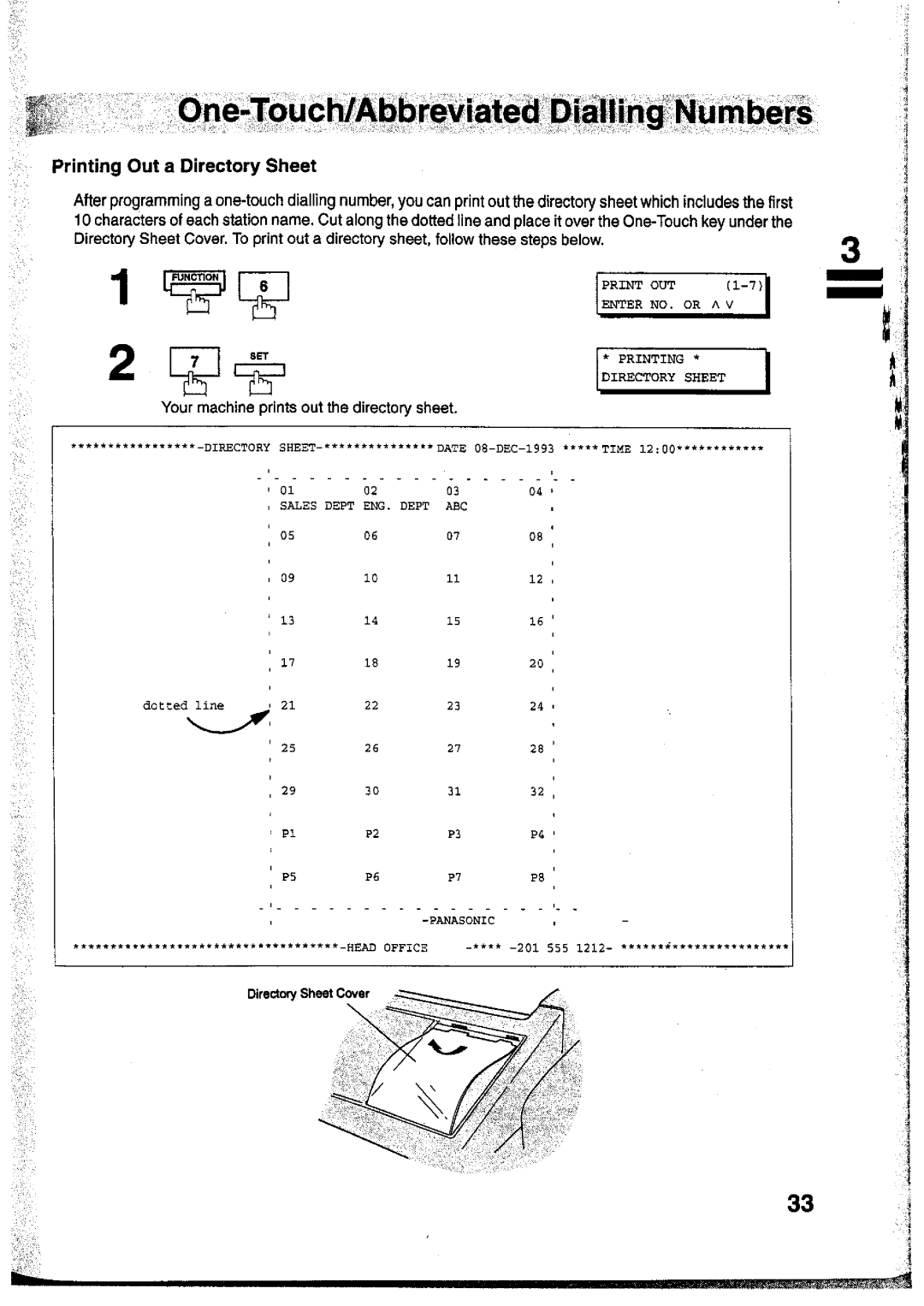 Panasonic UF-755 manual 