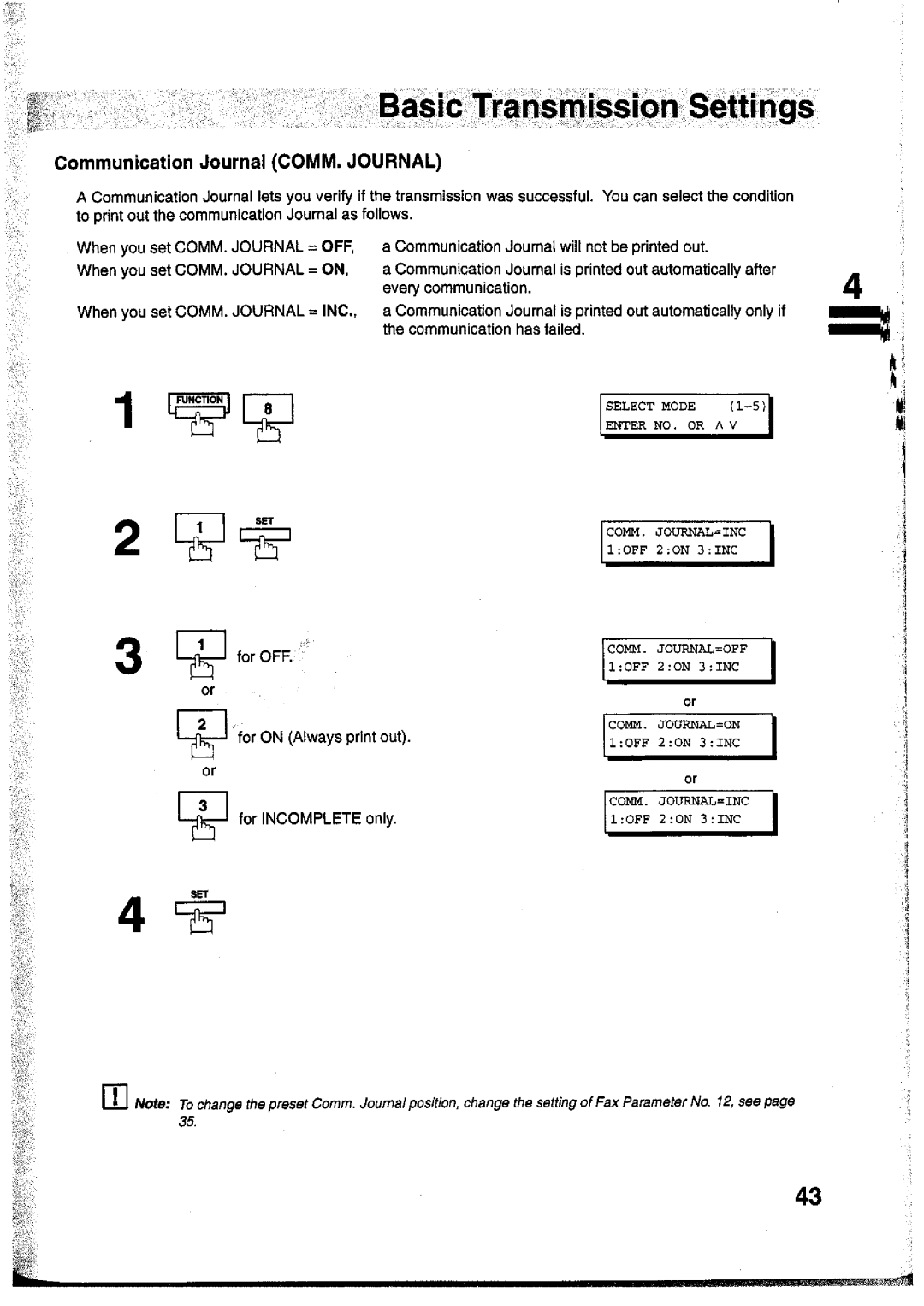 Panasonic UF-755 manual 