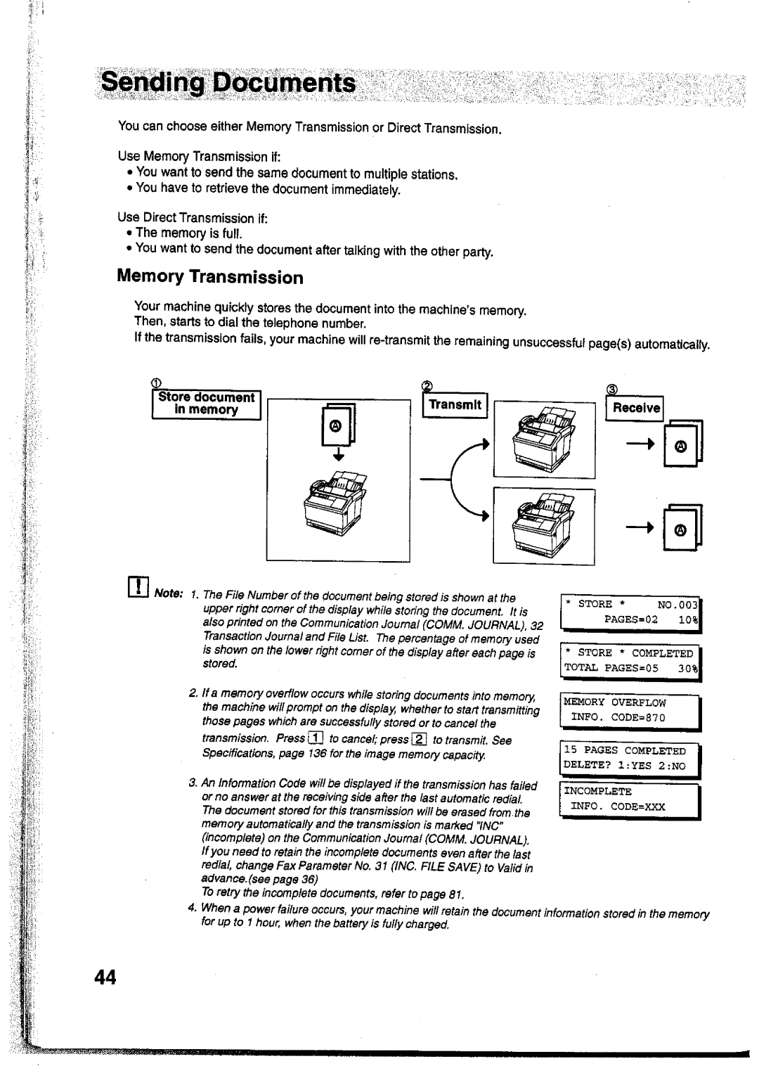 Panasonic UF-755 manual 