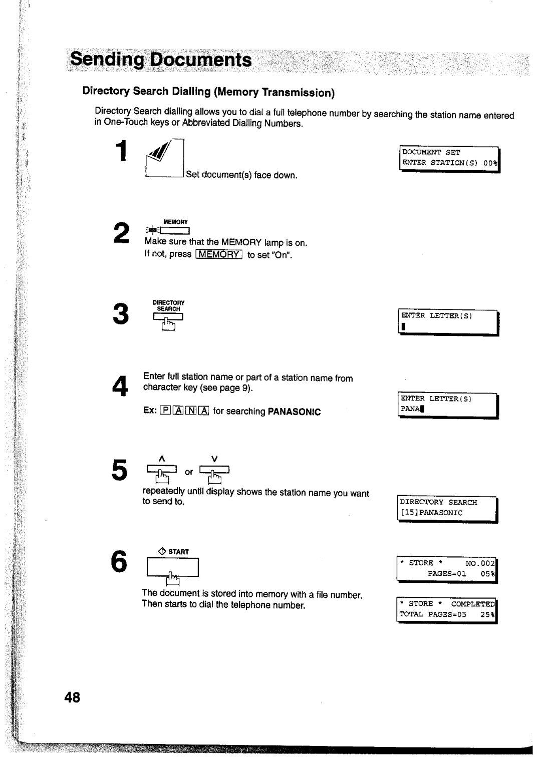 Panasonic UF-755 manual 