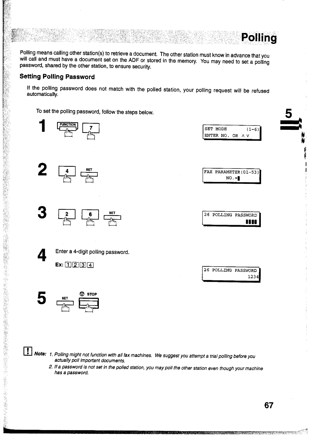 Panasonic UF-755 manual 