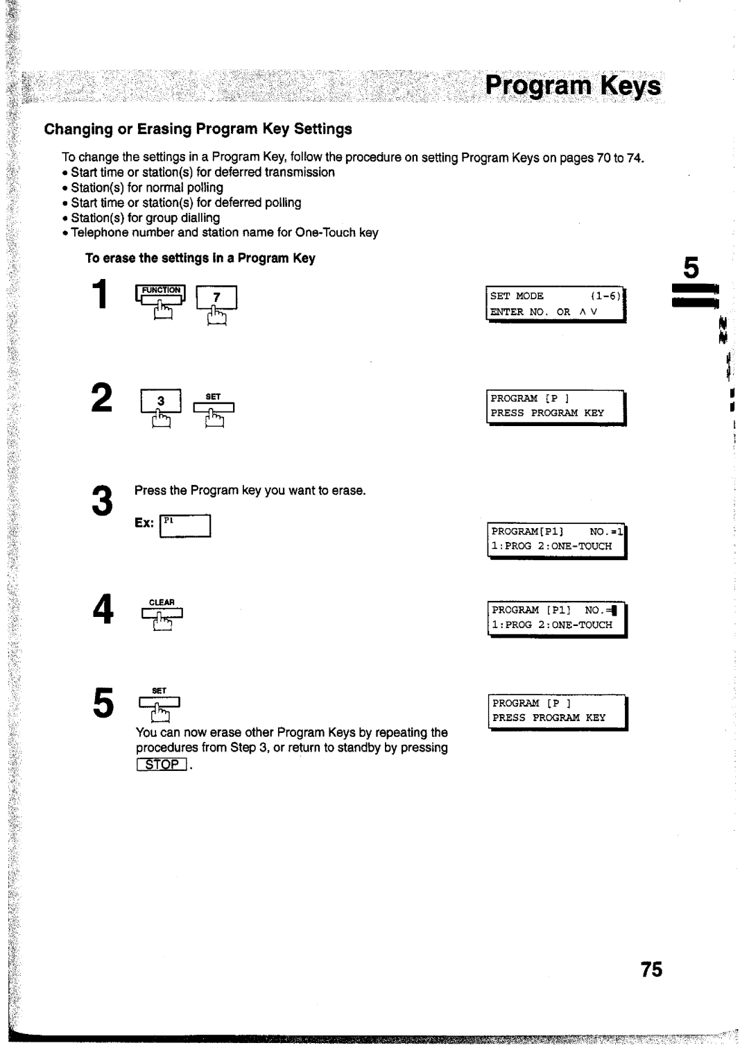 Panasonic UF-755 manual 