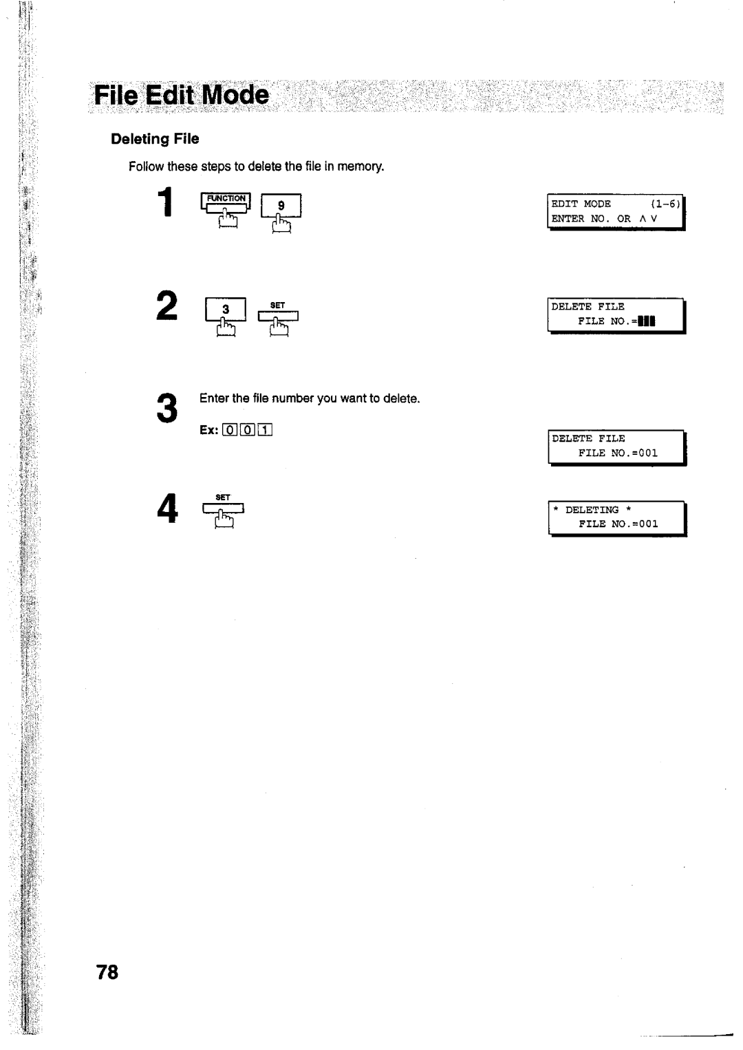 Panasonic UF-755 manual 