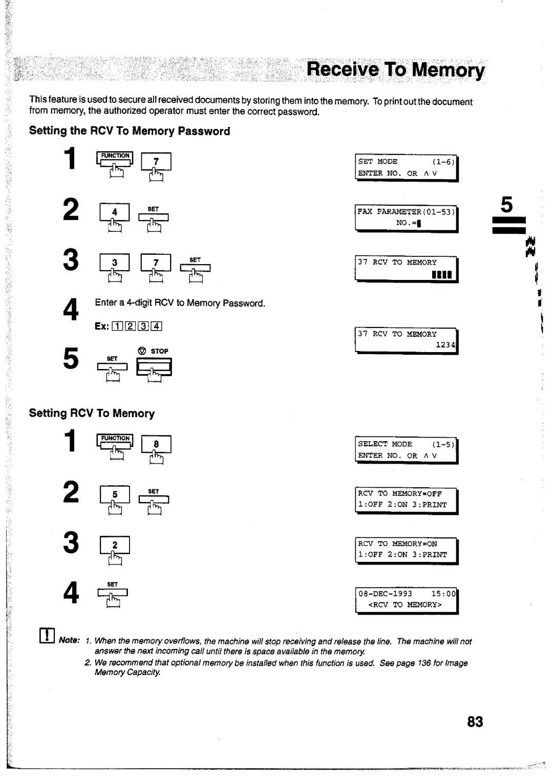 Panasonic UF-755 manual 