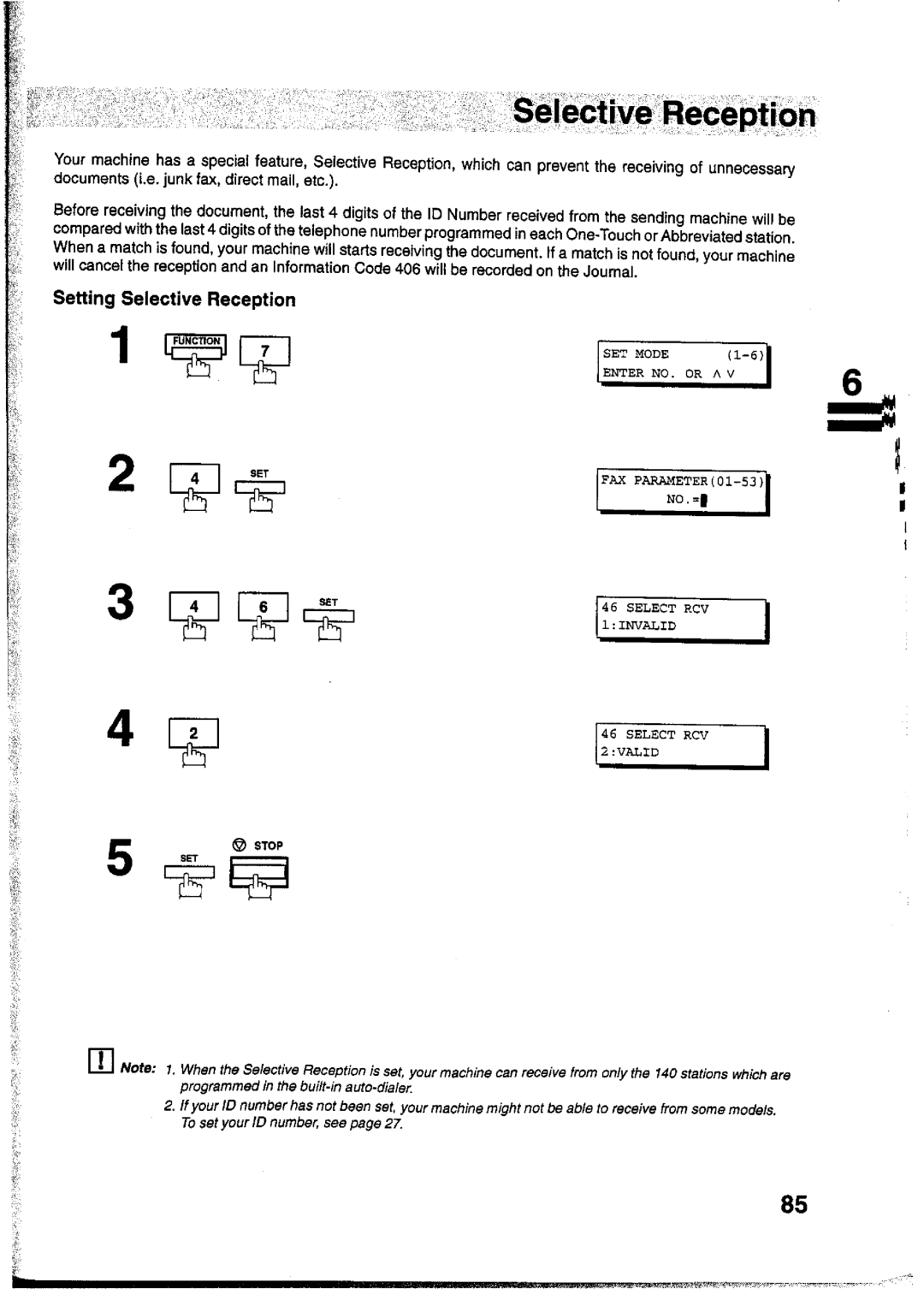 Panasonic UF-755 manual 