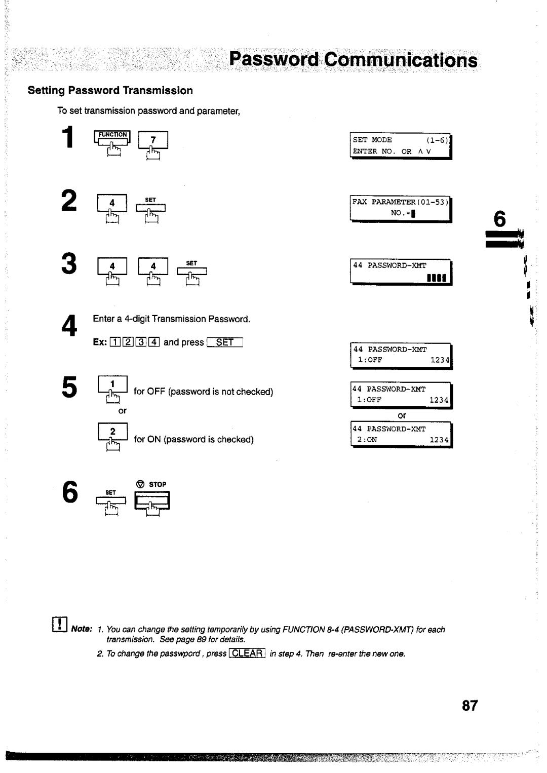 Panasonic UF-755 manual 