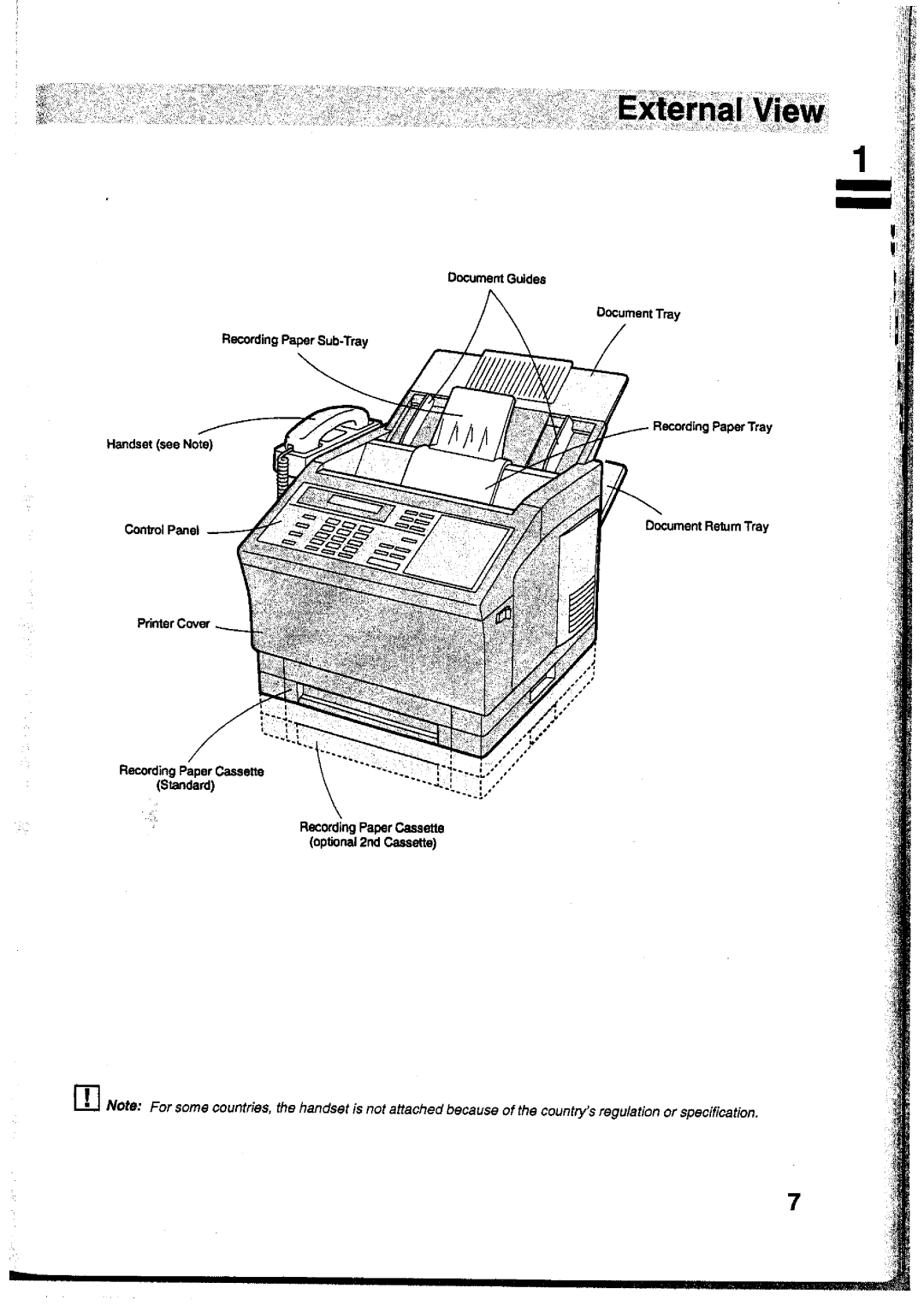 Panasonic UF-755 manual 