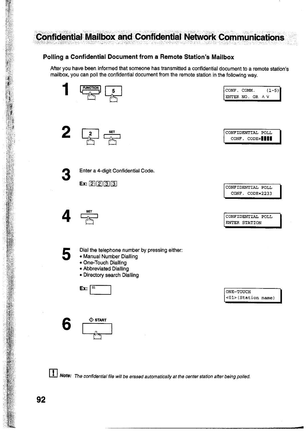 Panasonic UF-755 manual 