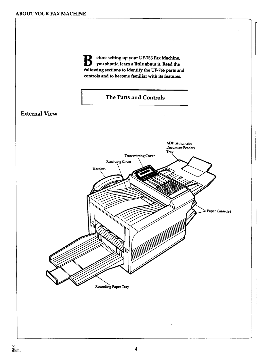 Panasonic UF-766 manual 