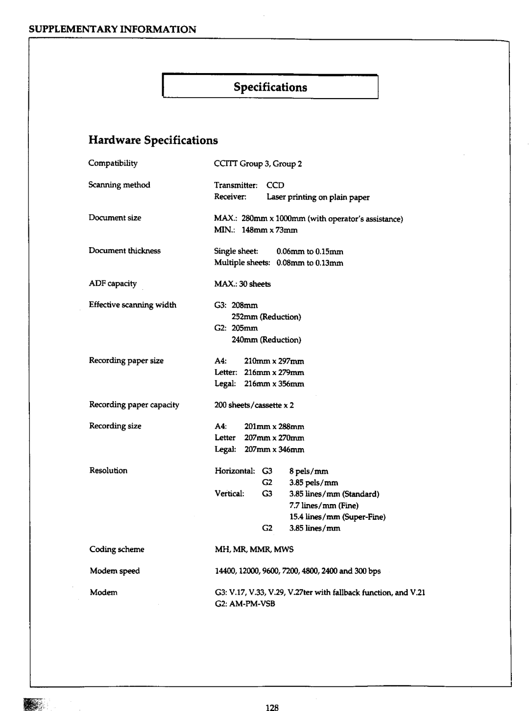 Panasonic UF-766 manual 