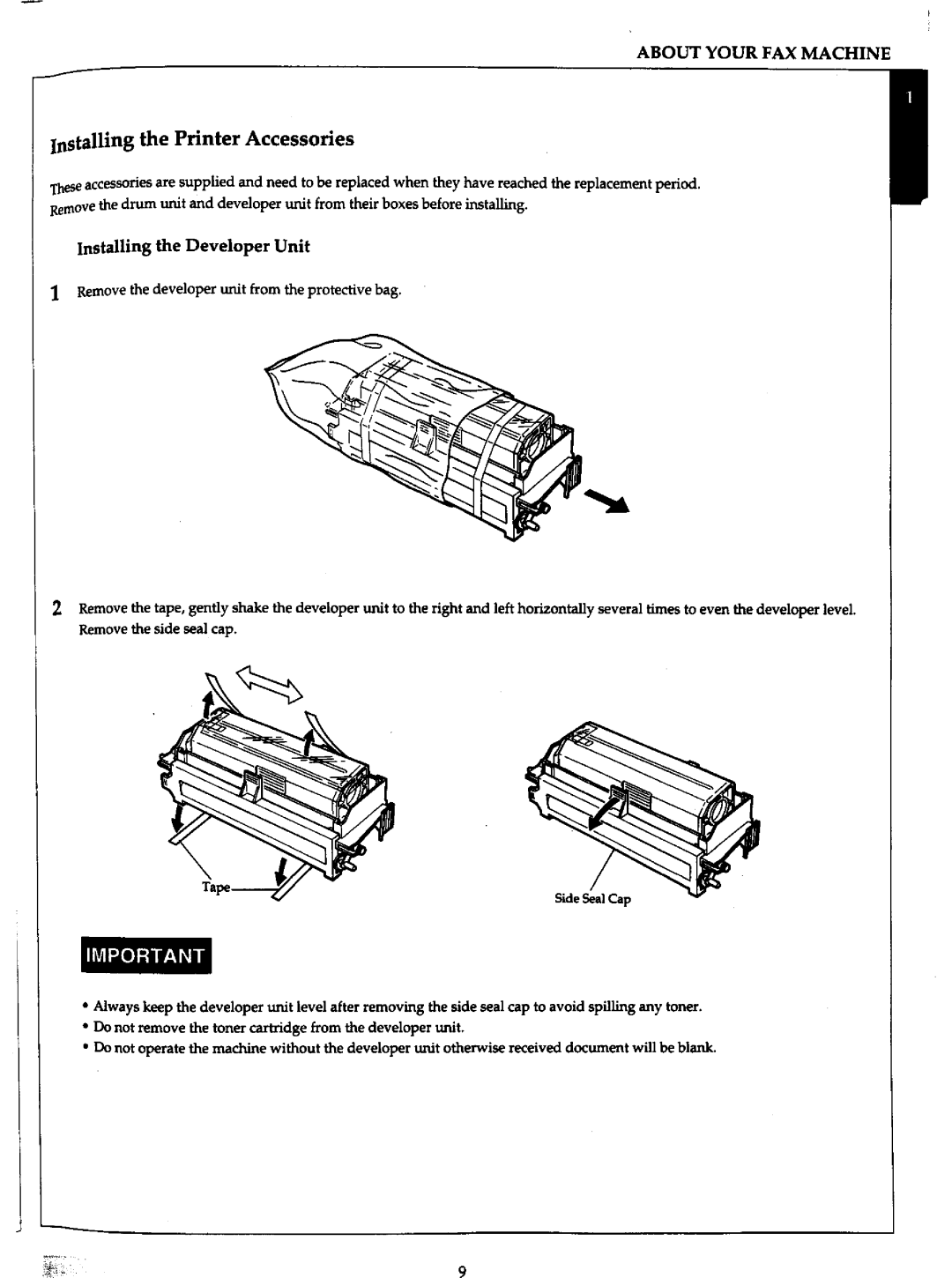 Panasonic UF-766 manual 