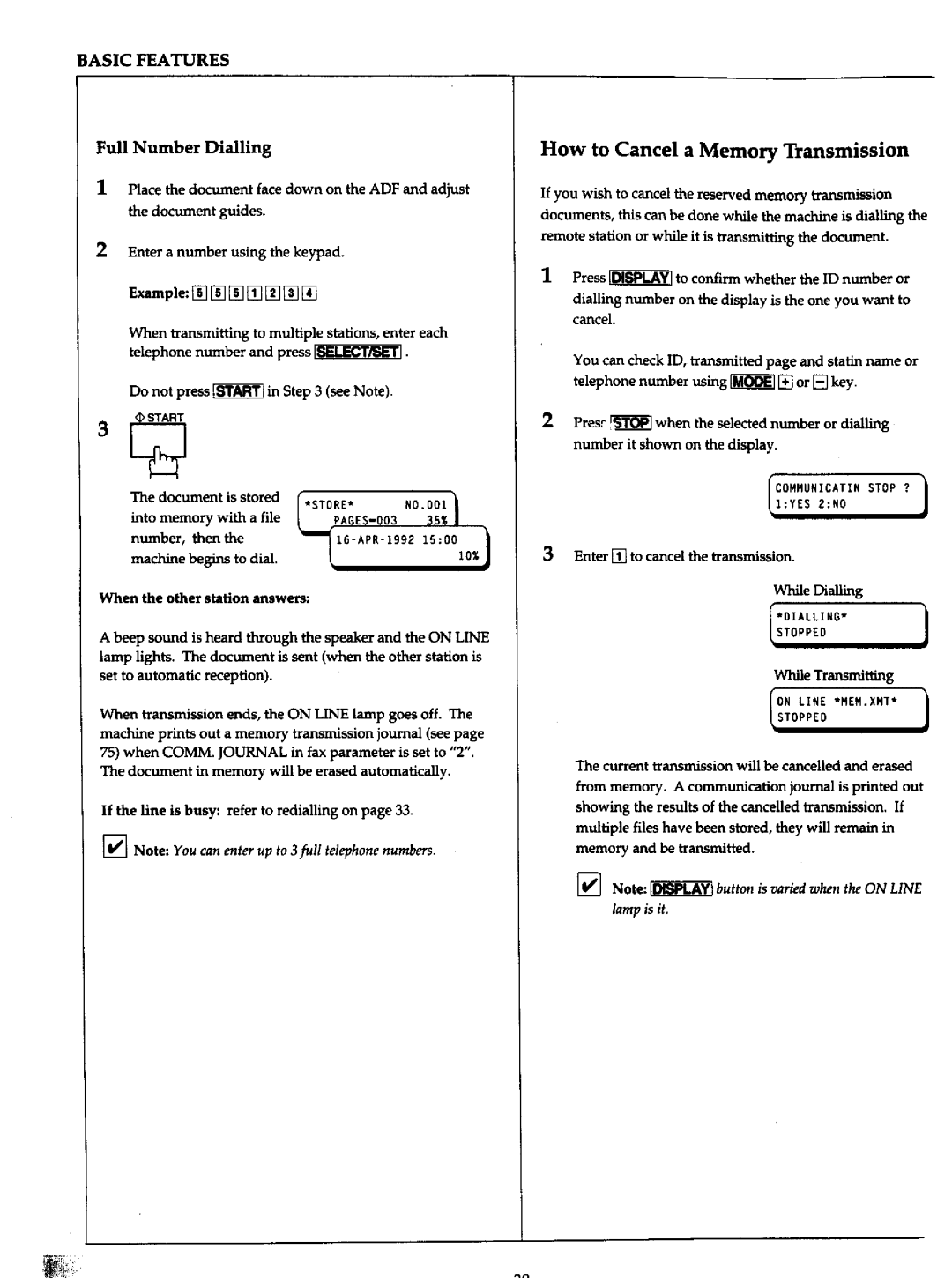 Panasonic UF-766 manual 