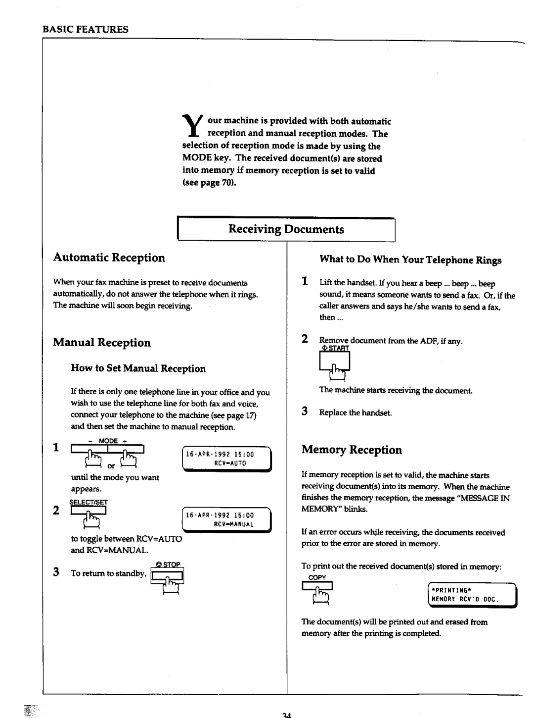 Panasonic UF-766 manual 