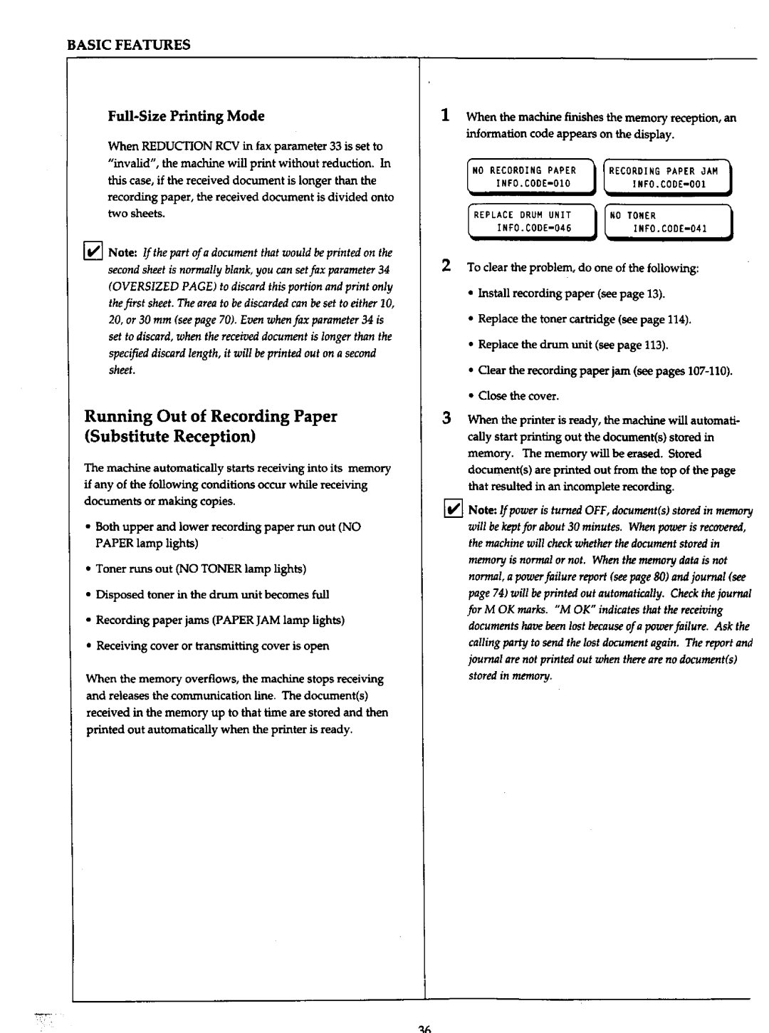 Panasonic UF-766 manual 