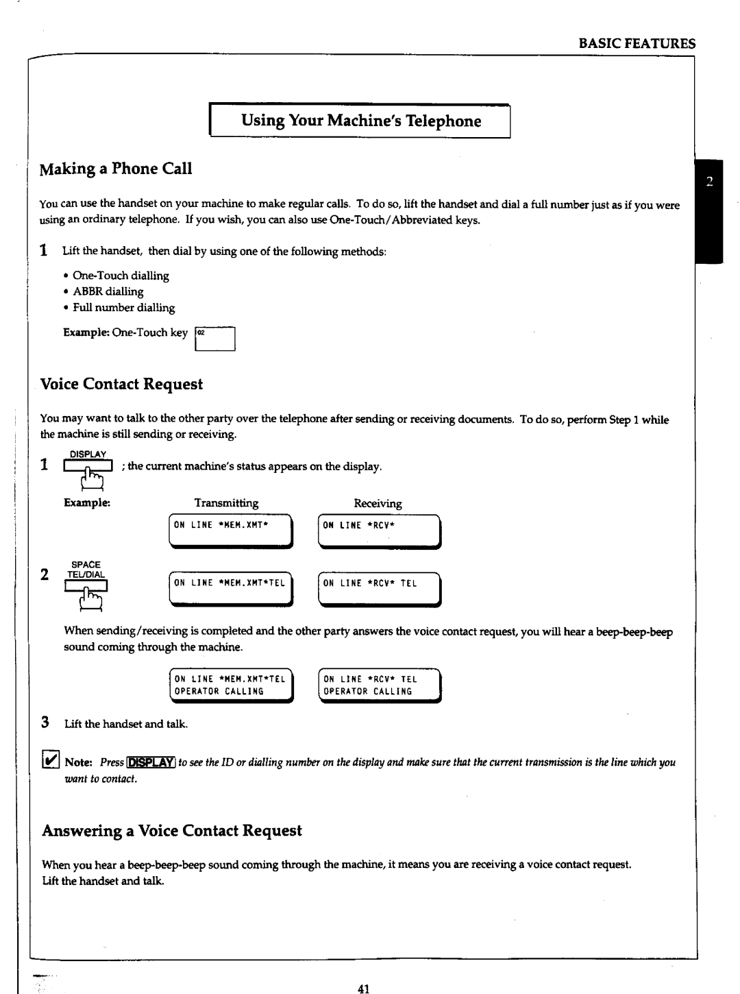 Panasonic UF-766 manual 