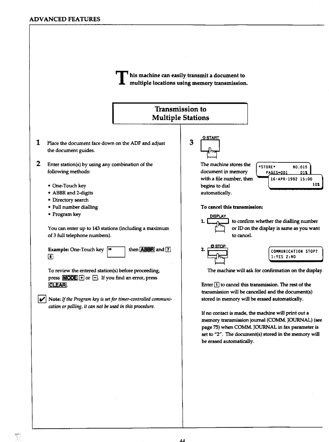 Panasonic UF-766 manual 