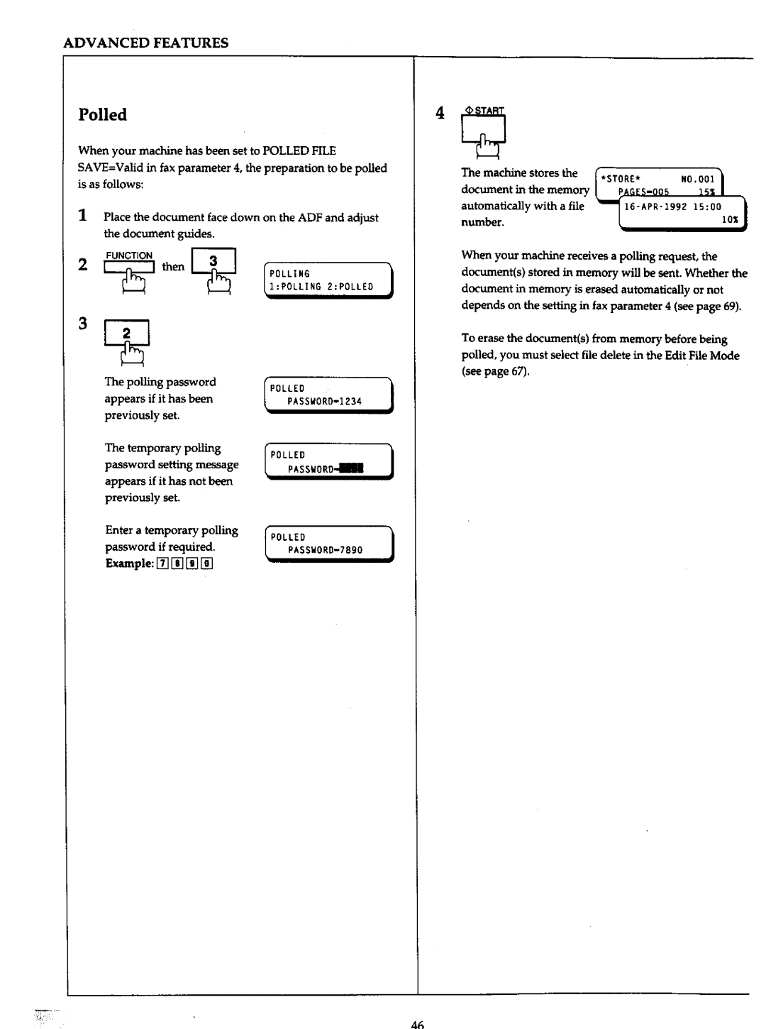 Panasonic UF-766 manual 