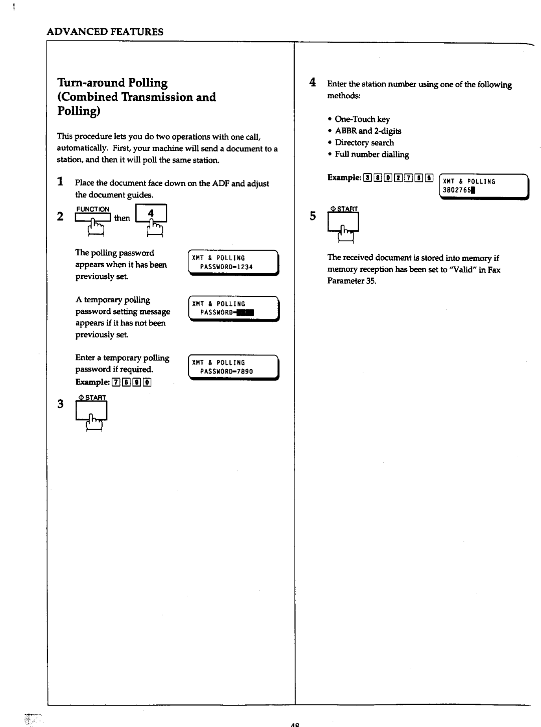 Panasonic UF-766 manual 